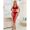 Subblime - 952327 Robe Longue Réseille Rouge Taille Unique